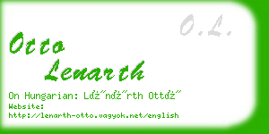 otto lenarth business card